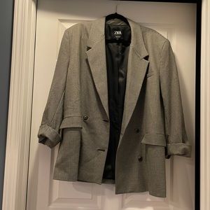 Zara Plaid Blazer